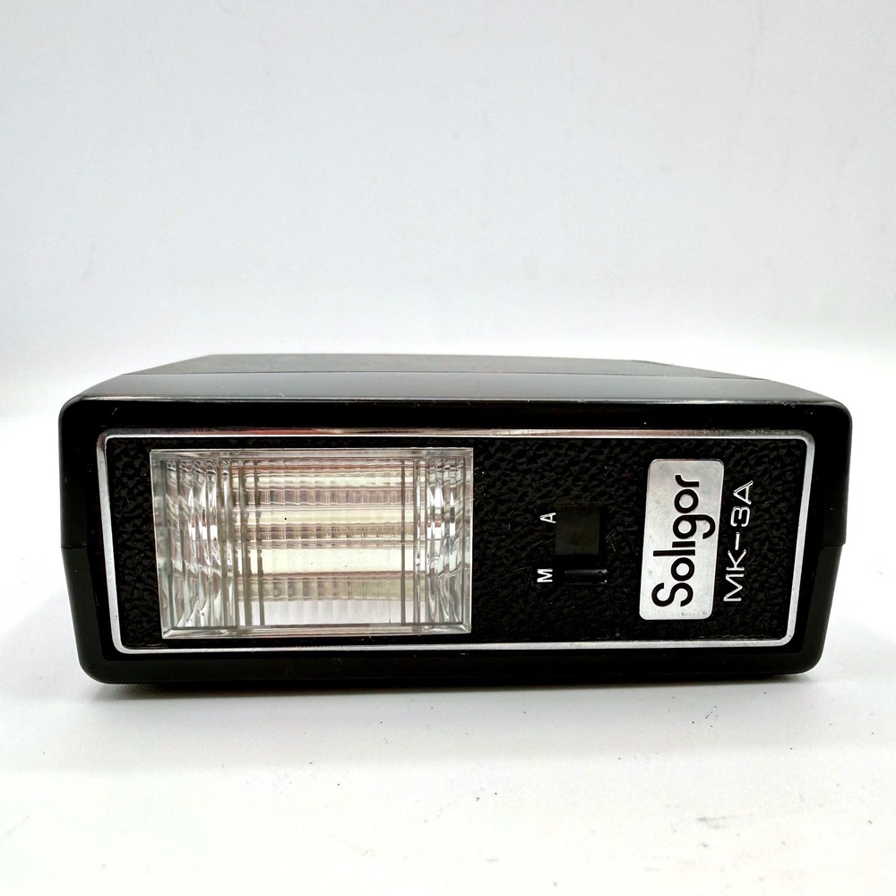 Soligor MK-3A Vintage Electronic Camera Flash Shoe Mount Black Japan MK3A